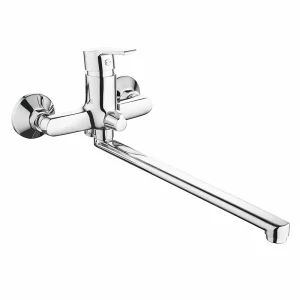 Смеситель для ванны, длинный излив, хром VODA Fin FN31