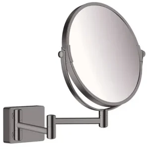 Зеркало косметическое, шлиф.черный хром Hansgrohe AddStoris 41791340