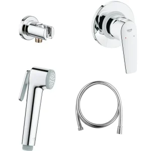 Гигиенический душ со встраиваемым смесителем, хром Grohe Bau Flow 124900
