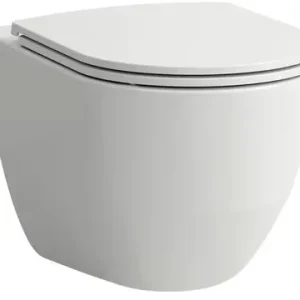 Унитаз подвесной, безободковый с крышкой-сиденьем Laufen Pro Slim H8209660000001/898966000