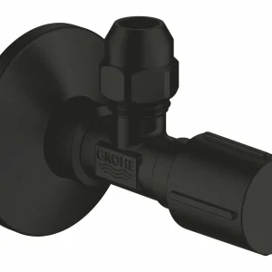 Вентиль угловой 1/2x3/8 для подключения смесителей, черный Grohe QuickFix 220732430