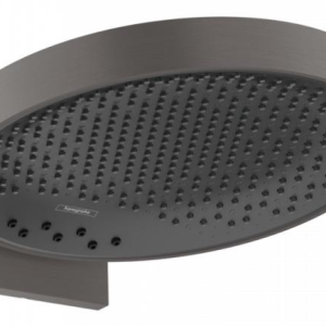 Верхний душ 360, с настенным креплением, шлифованный черный хром Hansgrohe Rainfinity 3jet 26234340