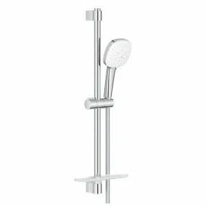 Душевой гарнитур 600, с полочкой, 3 вида струи, хром Grohe Tempesta Cube 110 27576003