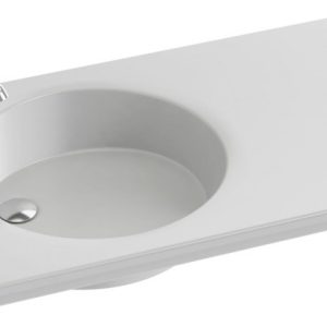 Раковина встраиваемая сверху 101, белая Odeon Rive Gauche Jacob Delafon EXAU112-Z-00