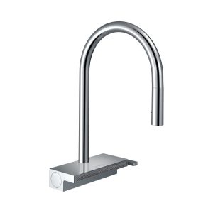 Cмеситель для кухни, с вытяжным душем, хром Hansgrohe Aquno Select M81 73837000