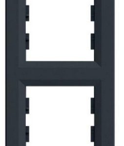 Рамка 2-п., вертикальная, антрацит /EPH5810271/